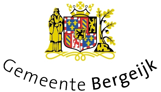 Logo van gemeente bergeijk met een schild en de naam